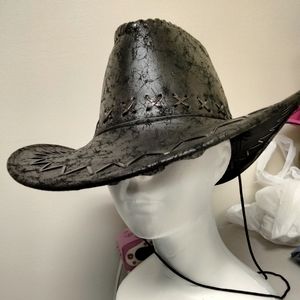 Cotton Suede Cowboy hat $34. Onesize +  free scarf